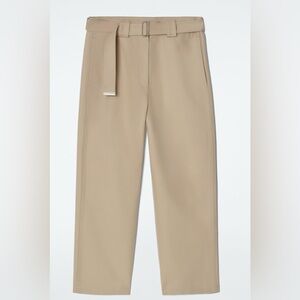 COS BELTED SLIM-LEG PANTS